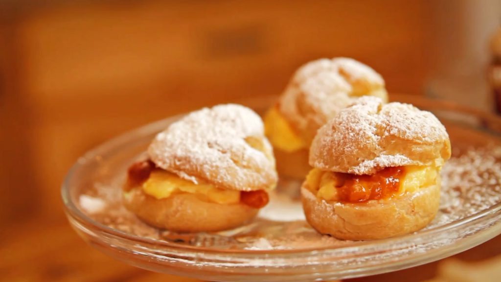 Claire’s Cloudberry Cream Puffs