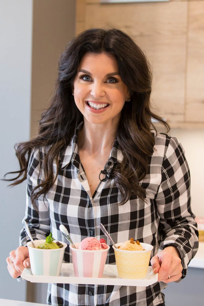 Emily with Homemade "No-Churn" Ice Cream