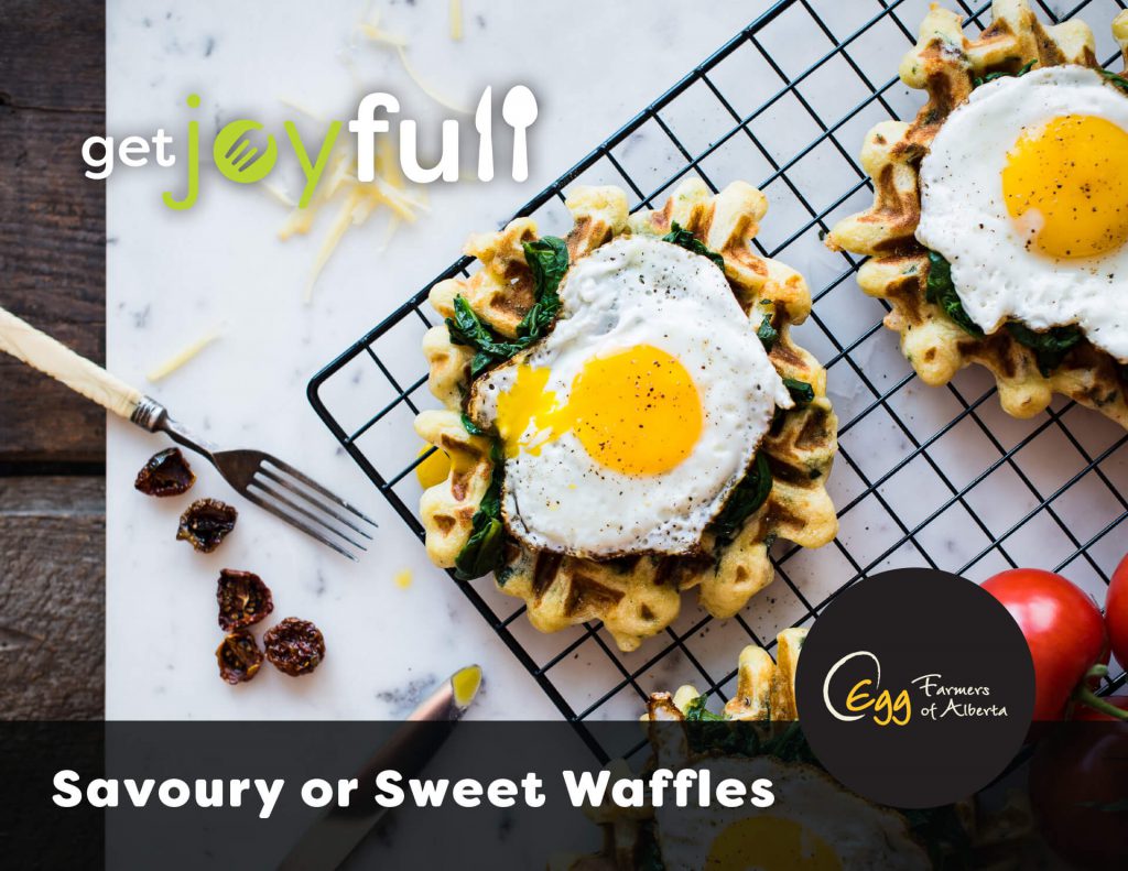 Savoury or Sweet Waffles Recipe Card Cover