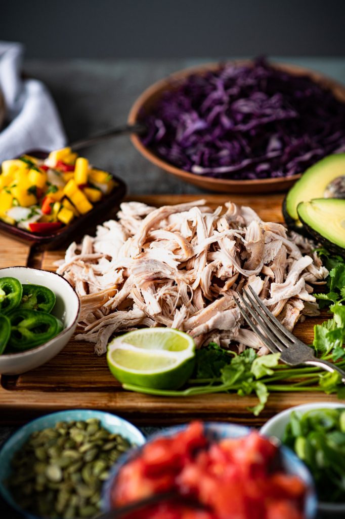 Family-Style Chicken & Squash Tostadas