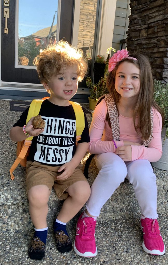 Cela and Remi first day of school 2019