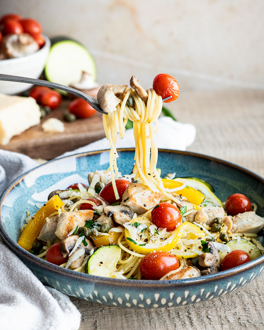 Spring Chicken & Lemon Spaghettini