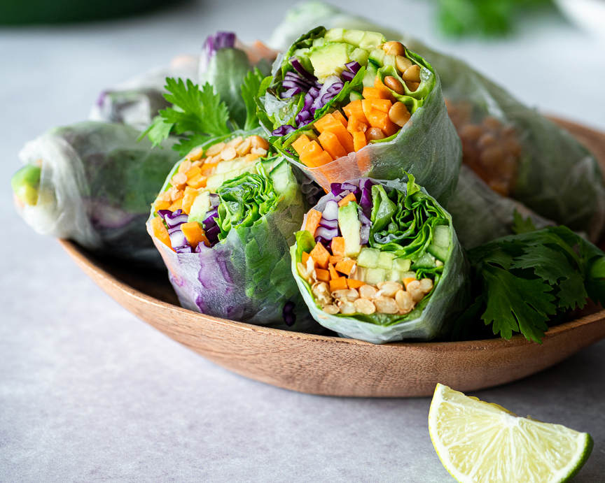 Slam-Dunk Lentil Salad Rolls