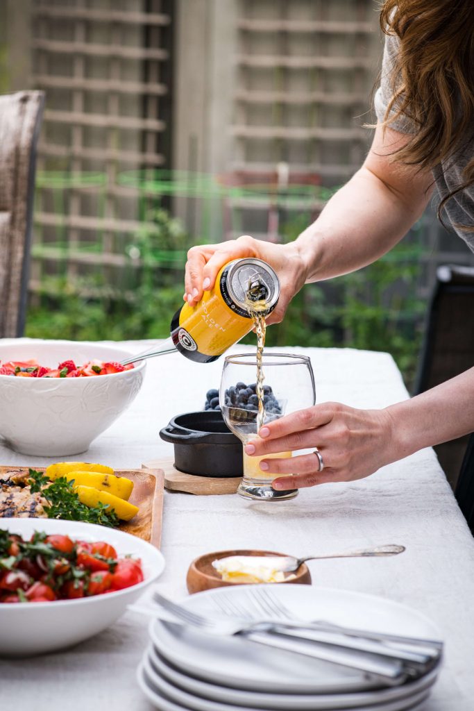 Backyard BBQ Box & Social Menu - Beer Pouring