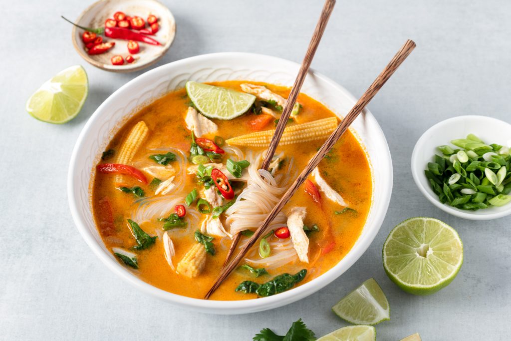 Thai Coconut Curry Chicken Soup Chopsticks