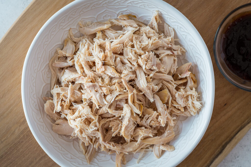 Stuffed Sweet Potatoes - Shredded Chicken